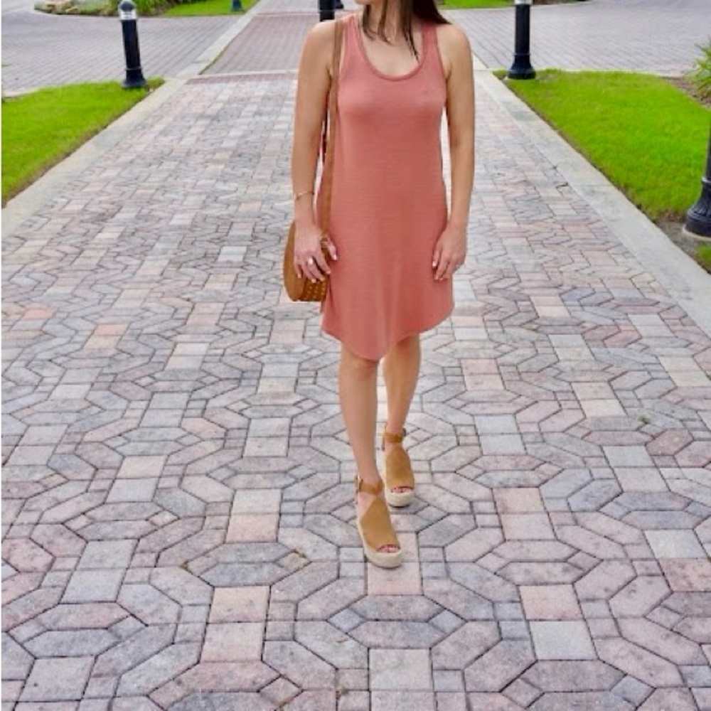 Leith Sleeveless Terracotta Mini Dress